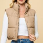 Cropped Padded Vest - Image 2