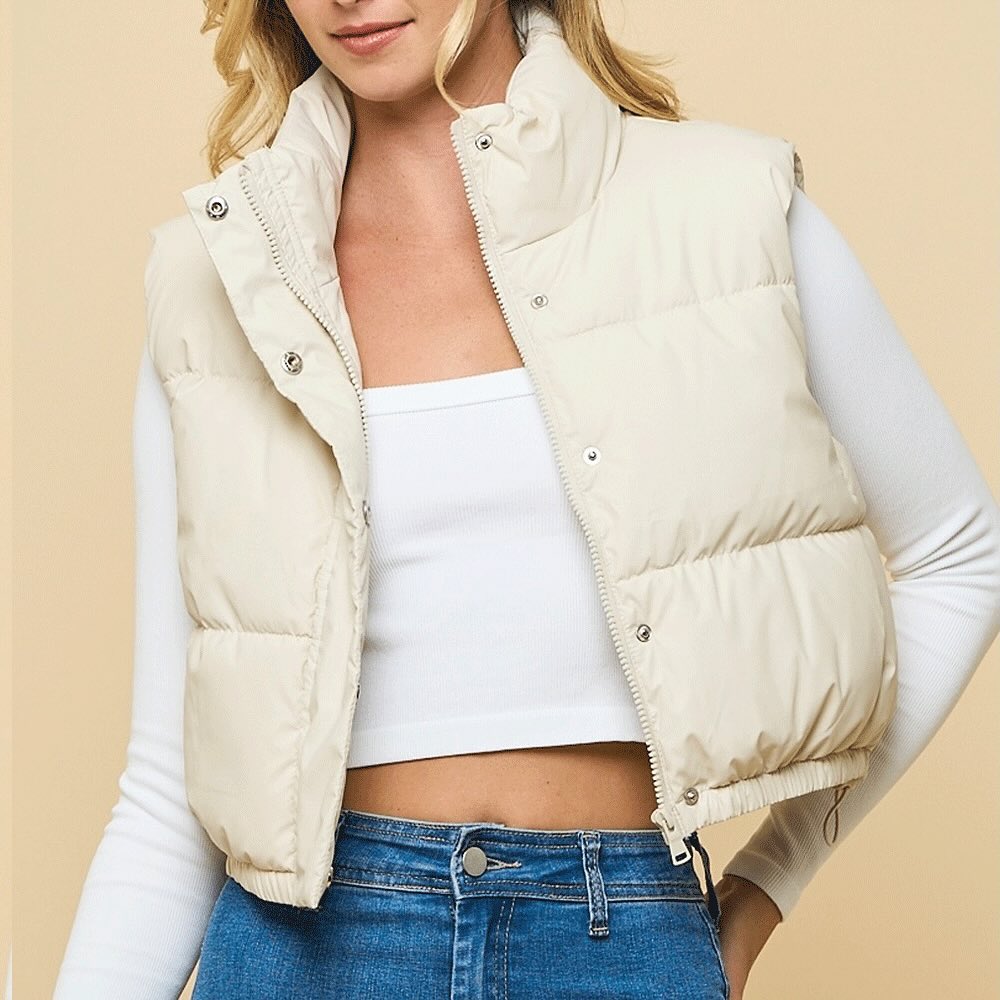 cropped-padded-vest Cropped Padded Vest - Image 1