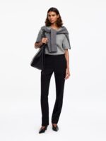 Grey Heather Knit Crewneck T-Shirt - Image 4