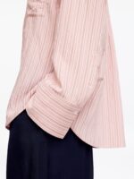 Pink Striped Oversized Button-Down Shirt - Image 2