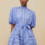 Romantic Scalloped Lace Tiered Dress