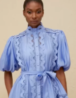 Romantic Scalloped Lace Tiered Dress - Image 2