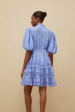 Romantic Scalloped Lace Tiered Dress - Image 3